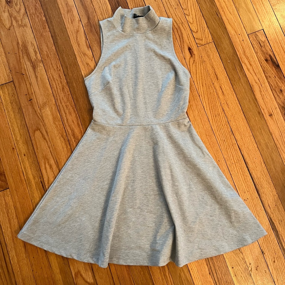 Mock Neck Skater Dress